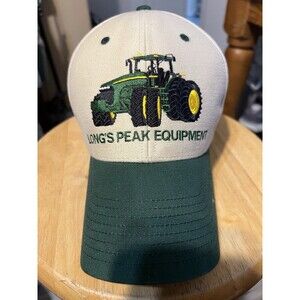 John Deere Long's Peak Equipment Colorado Tractor  Adjustable Baseball Cap Hat